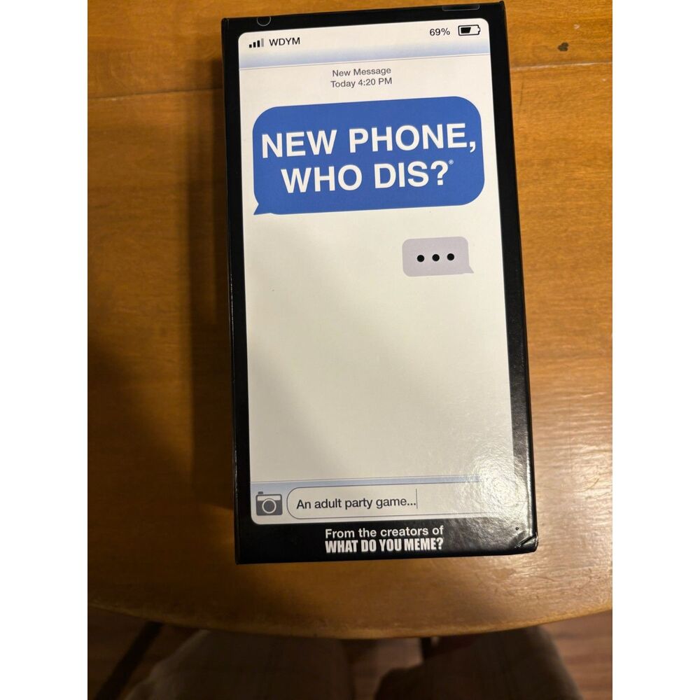 New Phone Who Dis Adult Party Card Game 150 Inbox 300 Reply Cards